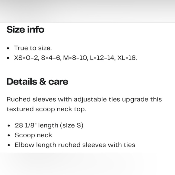 🌟3/$15🌟 Max Studio Ruched Sleeve Top. Size L. - Picture 12 of 12